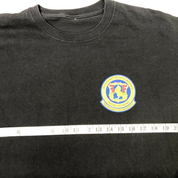 Second Battalion 4TH Marines Black Shirt - Picture 5 of 7